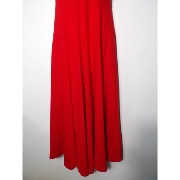Soft Surroundings Scarletta Maxi Dress Sz 6 Red V Neck A Line EUC - Picture 3 of 13